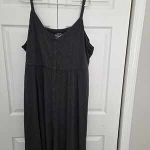 Torrid Charcoal Grey Butyon Down Dress